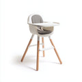 Seggioloni pappa-Legno-Plastica-Tessuto-80x64x105 cm-Grigio-Bianco-Legno-Nordic Minimal