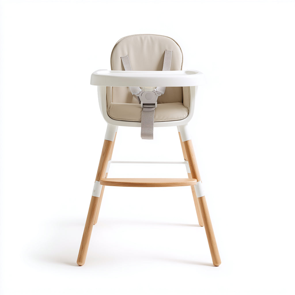Seggioloni pappa-Legno-Plastica-Tessuto-81x65x106 cm-Beige-Bianco-Naturale-Nordic Soft