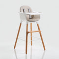 Seggioloni pappa-Legno-Plastica-78x62x102 cm-Beige-Marrone-Nordic Modern