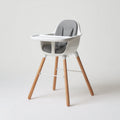 Seggioloni pappa-Legno-Plastica-79x63x104 cm-Grigio-Bianco-Nordic Elegant